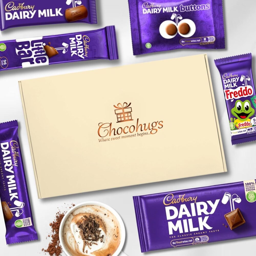 Chocohugs Chocolate Gift Hamper Box | Filled with Assortment of Dairy Milk Selections | Box of Chocolates | Sweet Treat Gift Box | Assorted Dairy Milk Chocolate Selection Box Gift Hamper - Image 4